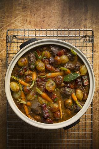 Beef bourguignon (France). Photography by Adrian Franklins