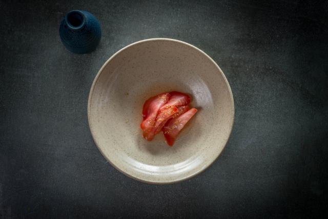 beetroot and mackerel, Loam restaurant, by Julia Dunin Photography