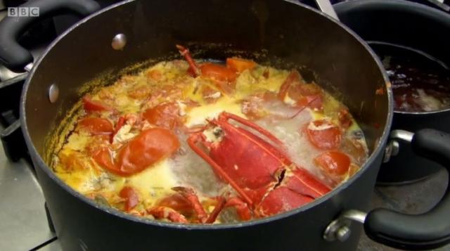 Great British Menu 2016 - central heat - Daniel Smith - lobster fish course