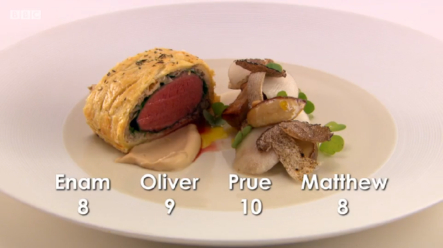 Danny Gill - Great British Menu 2016 - Central heat - Judging - main course scores