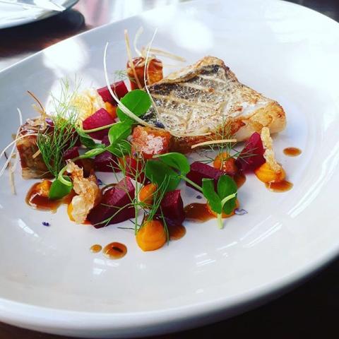 Surf and turf by chef Bell Laity, The Staff Canteens most liked Instagram images, food pics