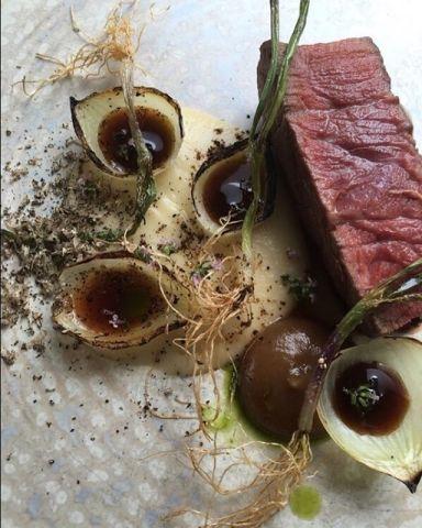 Beef and onion by @chefdanielwatkins