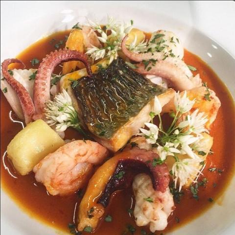 4.	Grey mullet, octopus, tiger prawns, Cornish soup by Laurentiu Samoila (@laursamoila) 