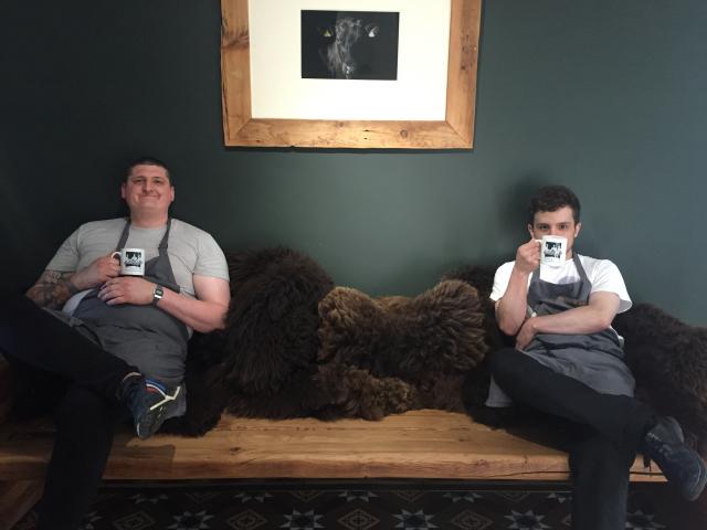 Head chef Gareth Ward and Fred James, Ynyshir Restaurant and Rooms