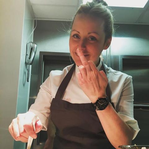 Anna Haugh, executive chef, Bob Bob Ricard, middle finger, female chef, swearing, instagram takeover