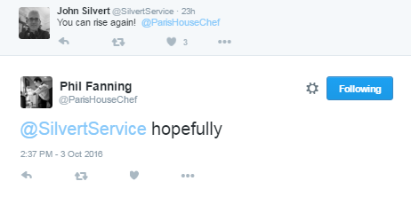 Paris House - lost a Michelin star - Guide 2017 - tweet