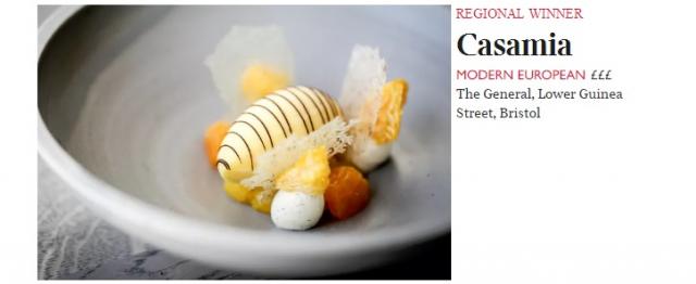 Casamia: The Times Top 100 Restaurants 2017
