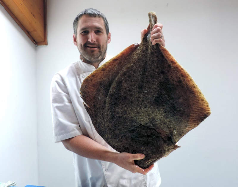 Chef Scott Davies with Turbot low res