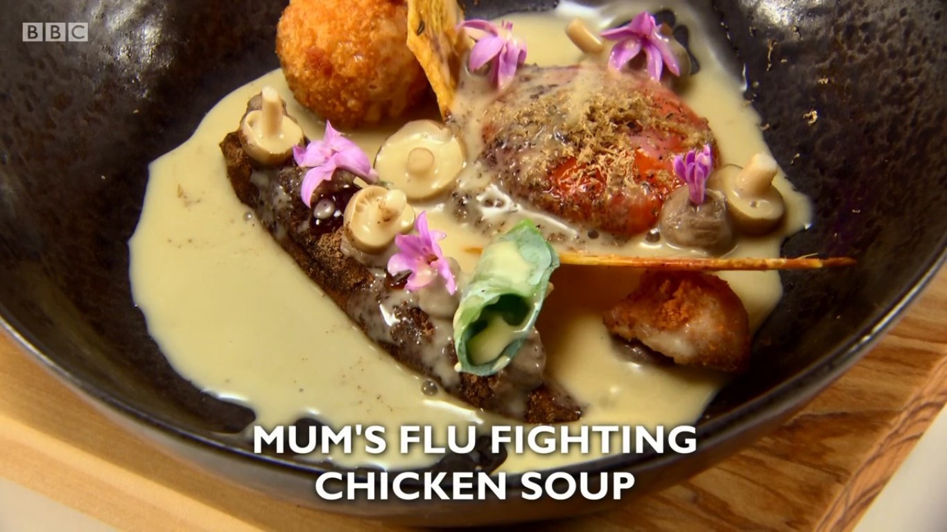 GBM Wales Andrew chicken soup dish