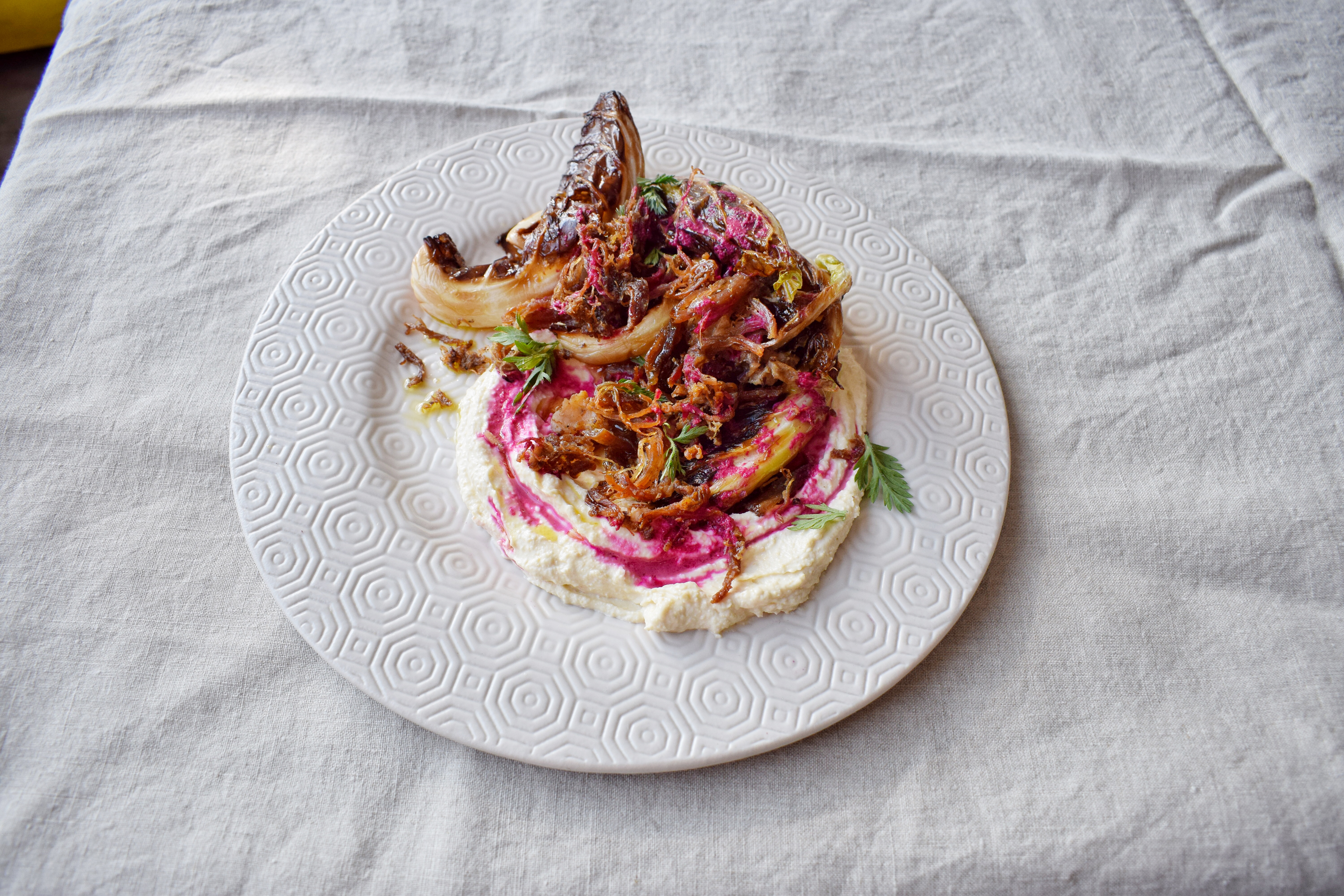 https://www.thestaffcanteen.com/public/js/tinymce/plugins/moxiemanager/data/files/Hummus awarma with fried cauliflower leaves  pickled beetroot stem relish The Good Egg Joel Braham.JPG