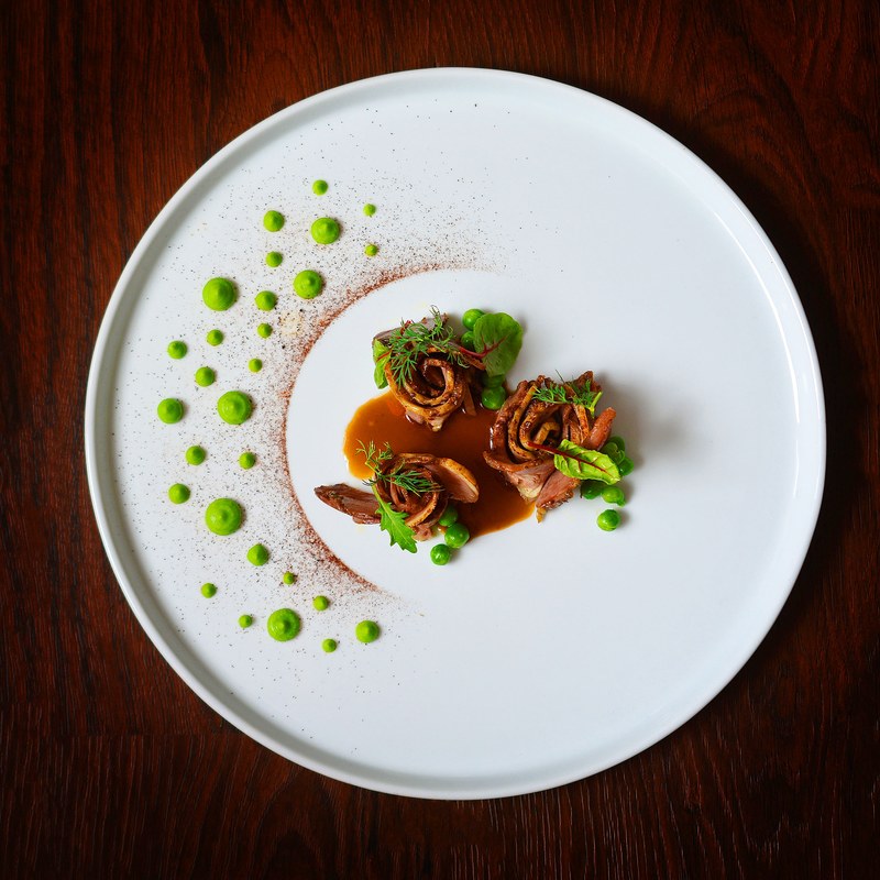 Lamb shoulder, black garlic powder, peas and jus by Michelle Tran, chefs to follow on Instagram, food pics, social media, The Staff Canteen, Instagram Top Ten