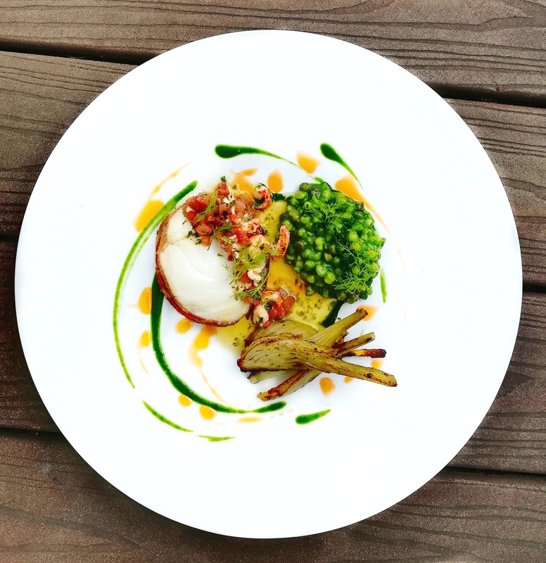 Prosciutto wrapped cod fillet, wild garlic fregula, roasted fennel, tomato, lemon & crayfish butter, shellfish oil by chef Onik Minasian, chefs to follow on Instagram, food pics, social media, The Staff Canteen, Instagram Top Ten