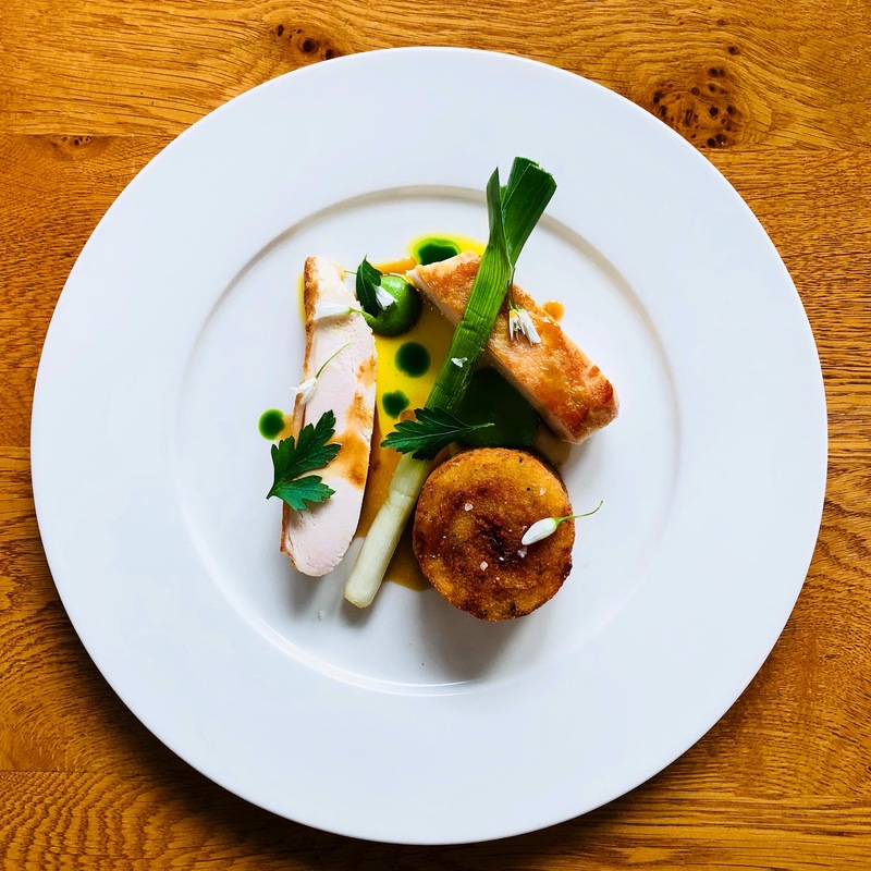 Chicken, young leek, parsley, preserved lemon by chef Elliot Hill, chefs to follow on Instagram, food pics, social media, The Staff Canteen, Instagram Top Ten