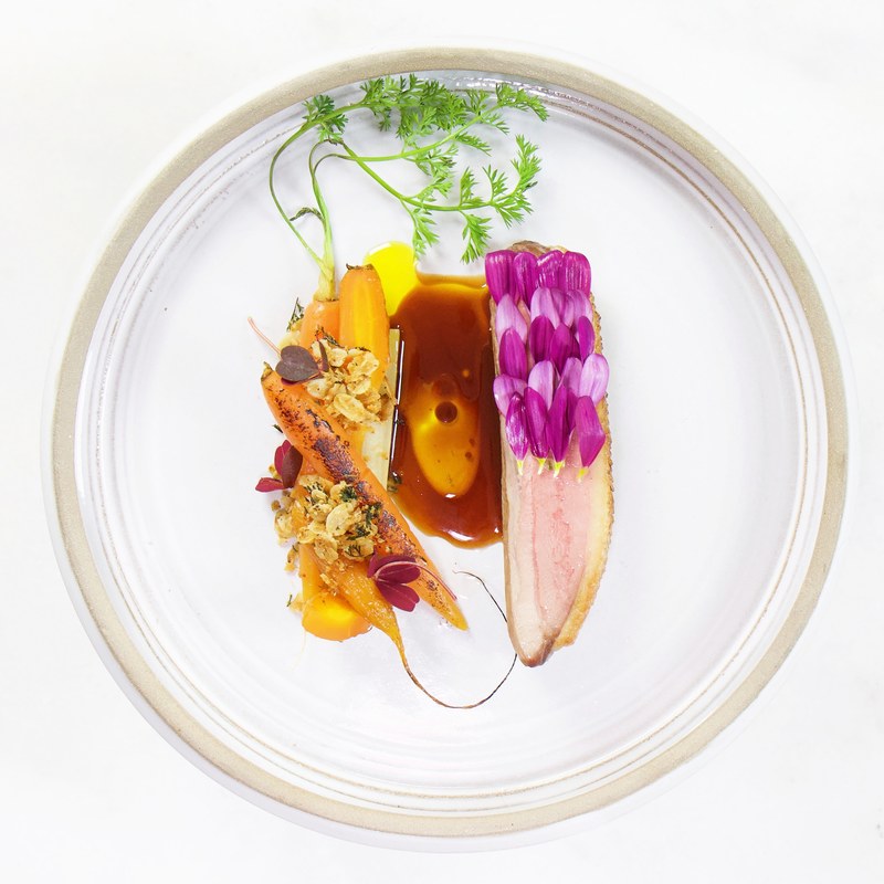 Duck • carrots • orange sauce by chef Filip Poon, The Staff Canteen Member of the Month August 2018