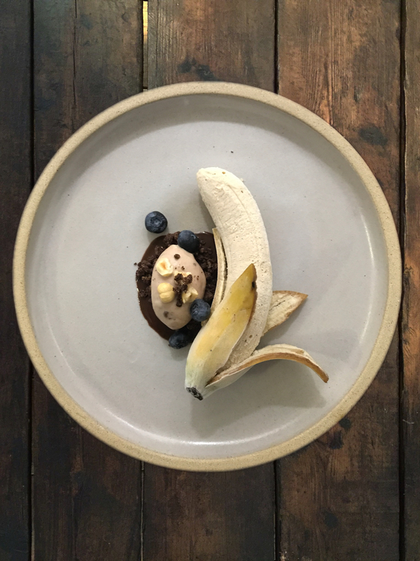 Banana Split dessert by Sean Kelly, head chef at Station Road, The Lovat, Loch Ness