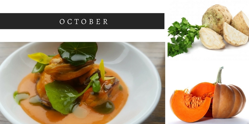 October seasonal foods, foods in season in October, Autumn food, seasonal produce, recipes